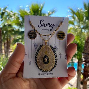 Miyuki Necklace Stainless Steel Measly Weave